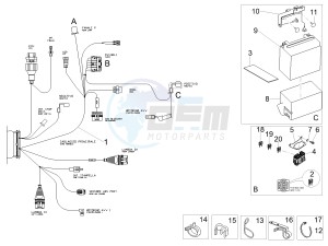 V7 III Stone 750 e4 (EMEA) drawing Rear electrical system