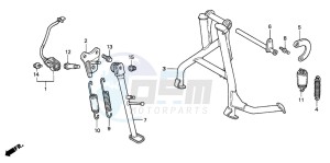 CBR600F drawing STAND