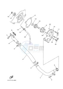 YFM550FWAD YFM550PHF GRIZZLY 550 EPS HUNTER (2LBC) drawing WATER PUMP