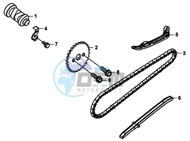 CHAIN / CHAIN TENSIONER  / CHAIN GUIDE