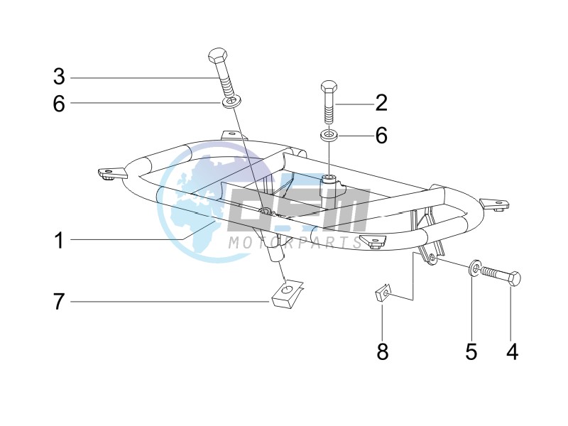 Rear luggage rack