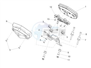 SHIVER 900 E4 ABS (EMEA, LATAM) drawing Instruments