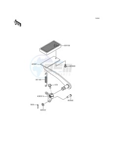 VN 1500 E [VULCAN 1500 CLASSIC] (E1) [VULCAN 1500 CLASSIC] drawing BRAKE PEDAL_TORQUE LINK