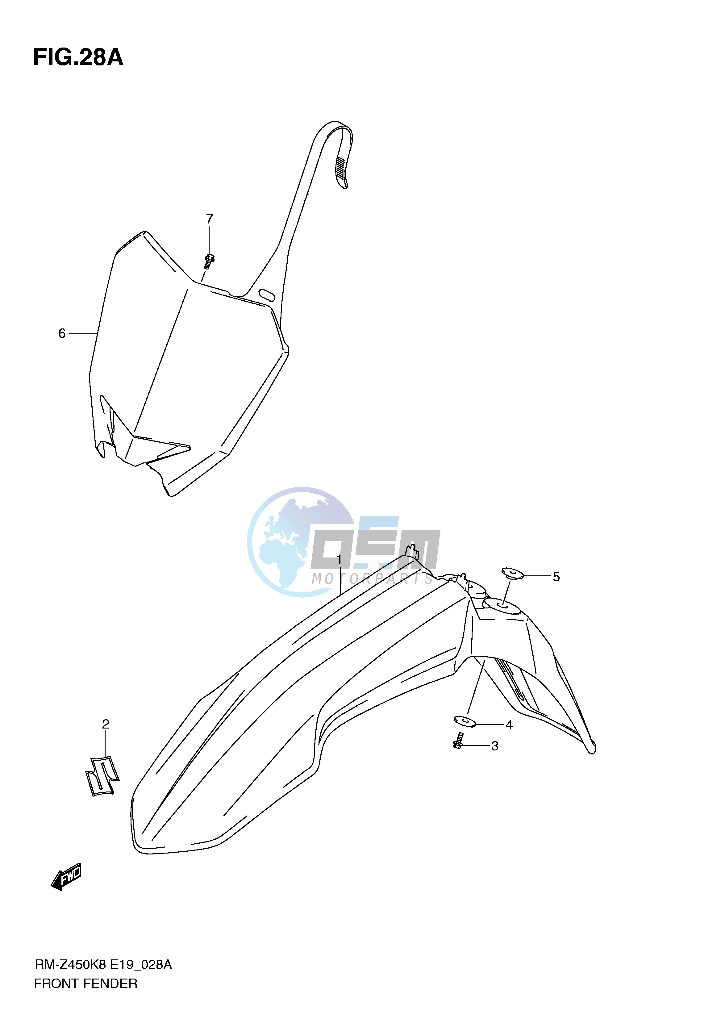 FRONT FENDER (RM-Z450L1)