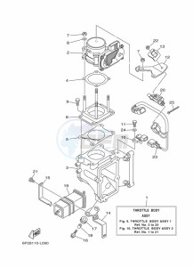 F225BETX drawing THROTTLE-BODY