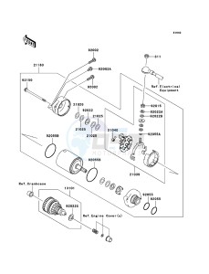 JET SKI STX-15F JT1500A8F FR drawing Starter Motor