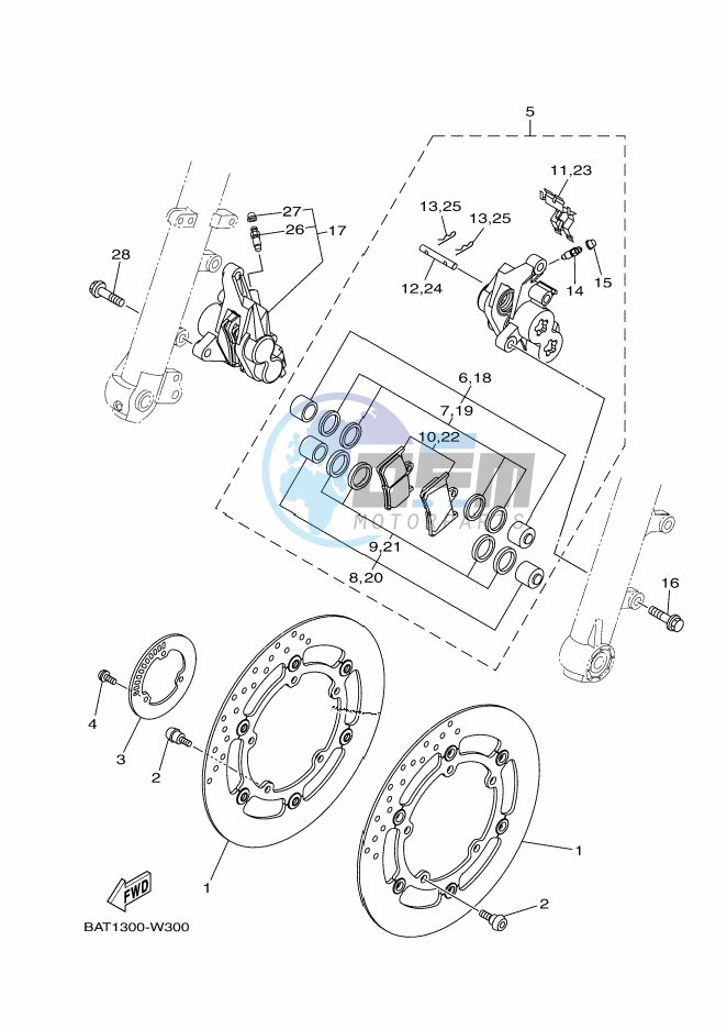 FRONT BRAKE CALIPER