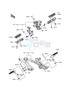 ZZR1400 ABS ZX1400JGF GB XX (EU ME A(FRICA) drawing Footrests