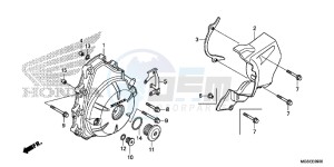 NC700SD NC700S Europe Direct - (ED) drawing A.C. GENERATOR COVER