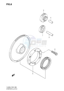 VL800C INTRUDER EU drawing STARTER CLUTCH