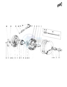 C2 SS TR [ROADRUNNER] (SS-TR) 125 [ROADRUNNER] drawing FRONT HUB_BRAKE