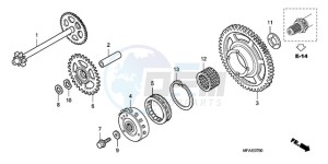 CBF1000T9 Ireland - (EK) drawing STARTING CLUTCH