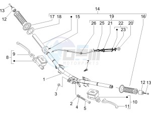 Runner 200 VXR 4t drawing Handlebars - Master cilinder