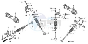 XL125VA E / MKH drawing CAMSHAFT/VALVE