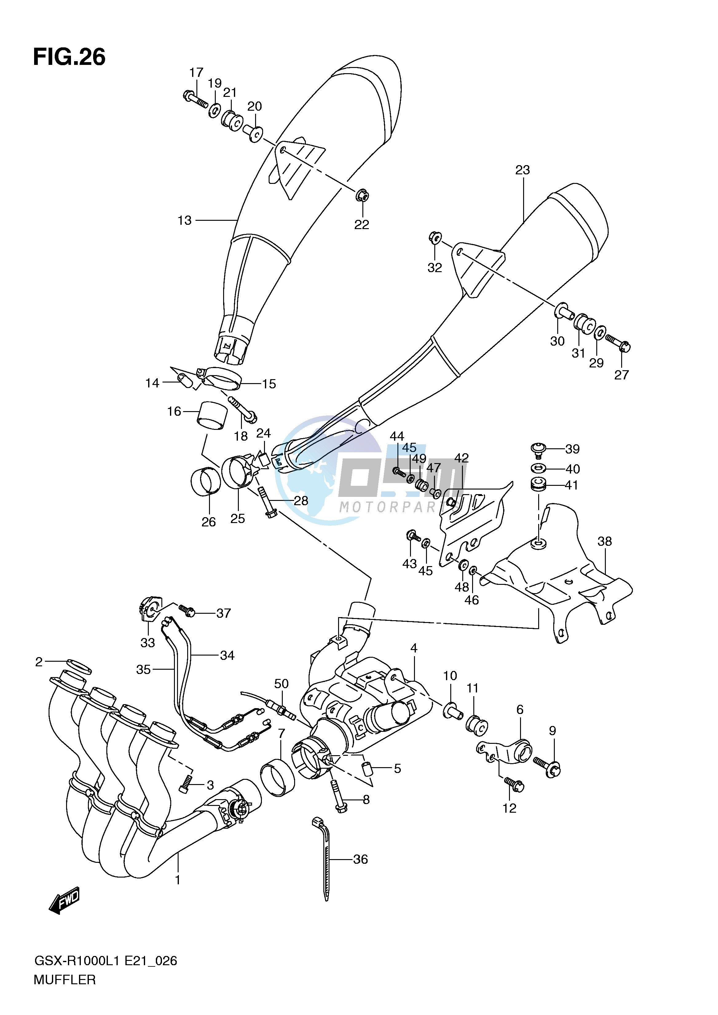 MUFFLER (GSX-R1000L1 E51)