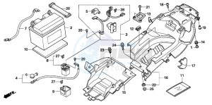 CBR600RR drawing BATTERY (CBR600RR5/6)