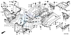 TRX420TM1F TRX420 Europe Direct - (ED) drawing REAR FENDER