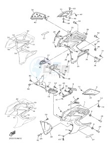 FJR1300AE FJR1300-AE (2PD1 2PD2 2PD6) drawing COWLING 2