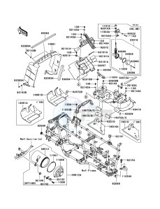 KVF750 4x4 KVF750A6F EU GB drawing Frame Fittings