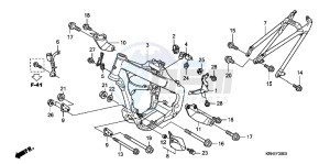 CRF250RC drawing FRAME BODY