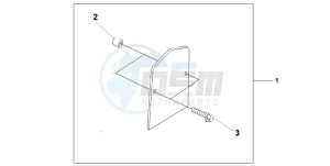 VT750C drawing BACKREST TRIM