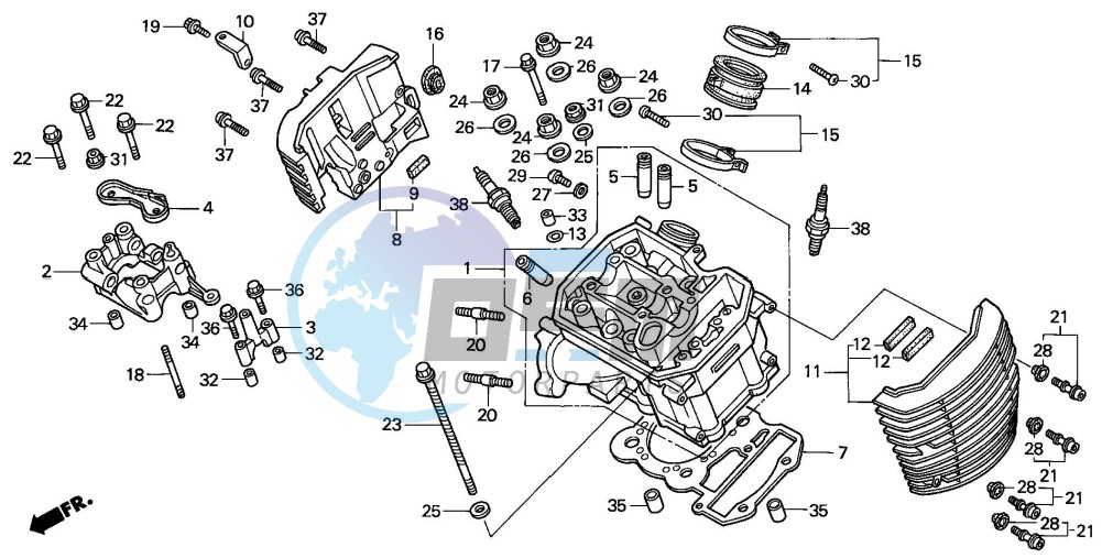 CYLINDER HEAD (FRONT)