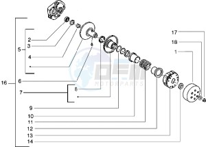 Diesis 50 drawing Driven pulley