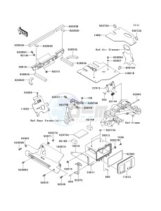 KVF 360 A [PRAIRIE 360 4X4] (A6F-A9F) A7F drawing FRAME FITTINGS