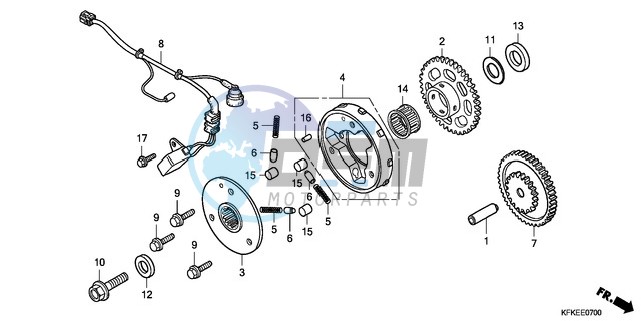 PULSE GENERATOR/STARTING CLUTCH