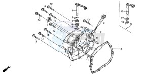 CG125 drawing RIGHT CRANKCASE COVER