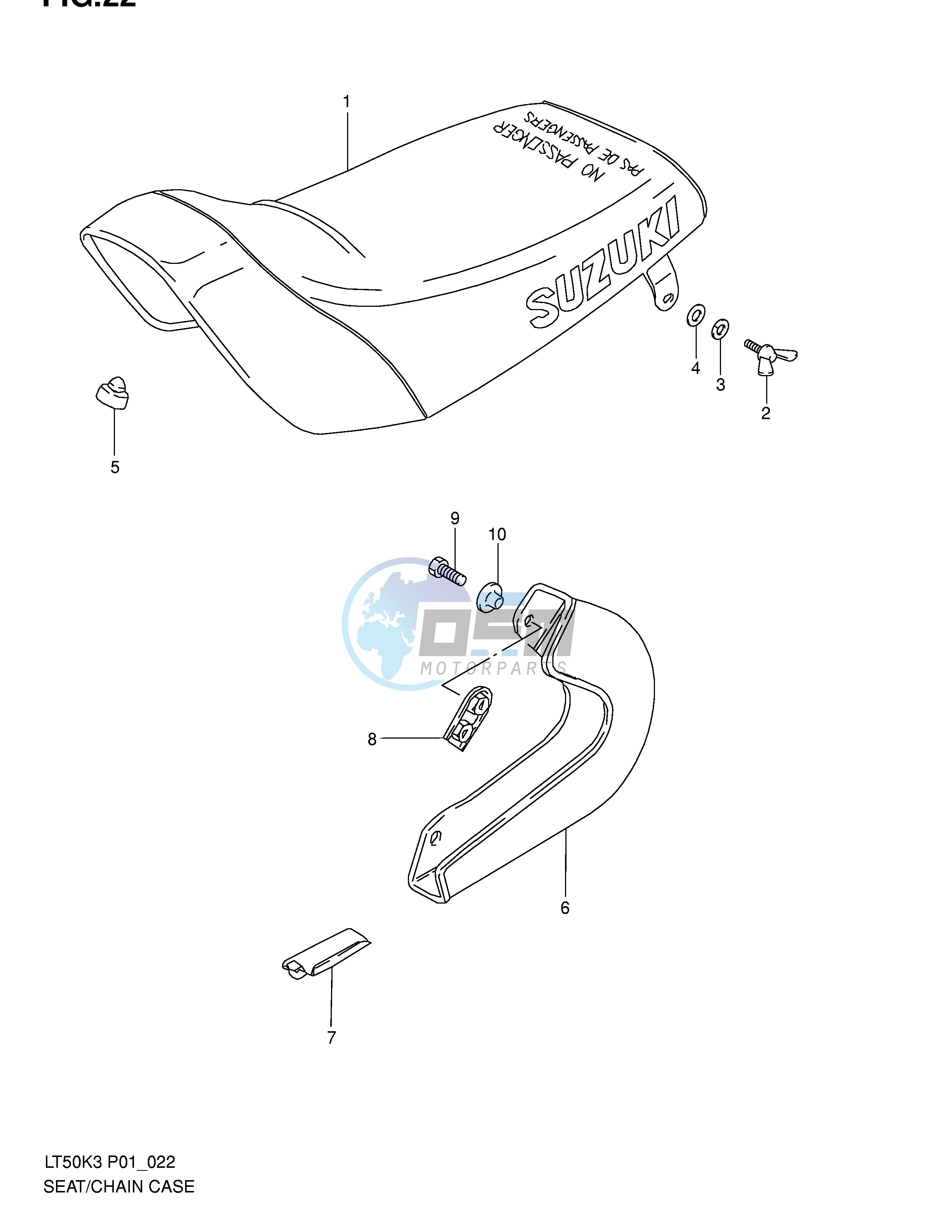 SEAT - CHAIN CASE