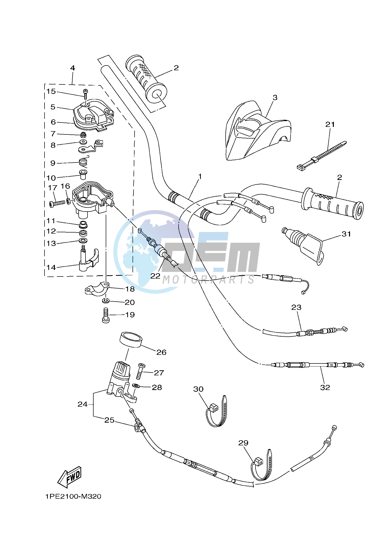 STEERING HANDLE & CABLE