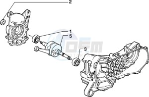 Zip 50 4T drawing Crankshaft