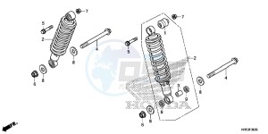 TRX500FM6H Europe Direct - (ED) drawing REAR CUSHION