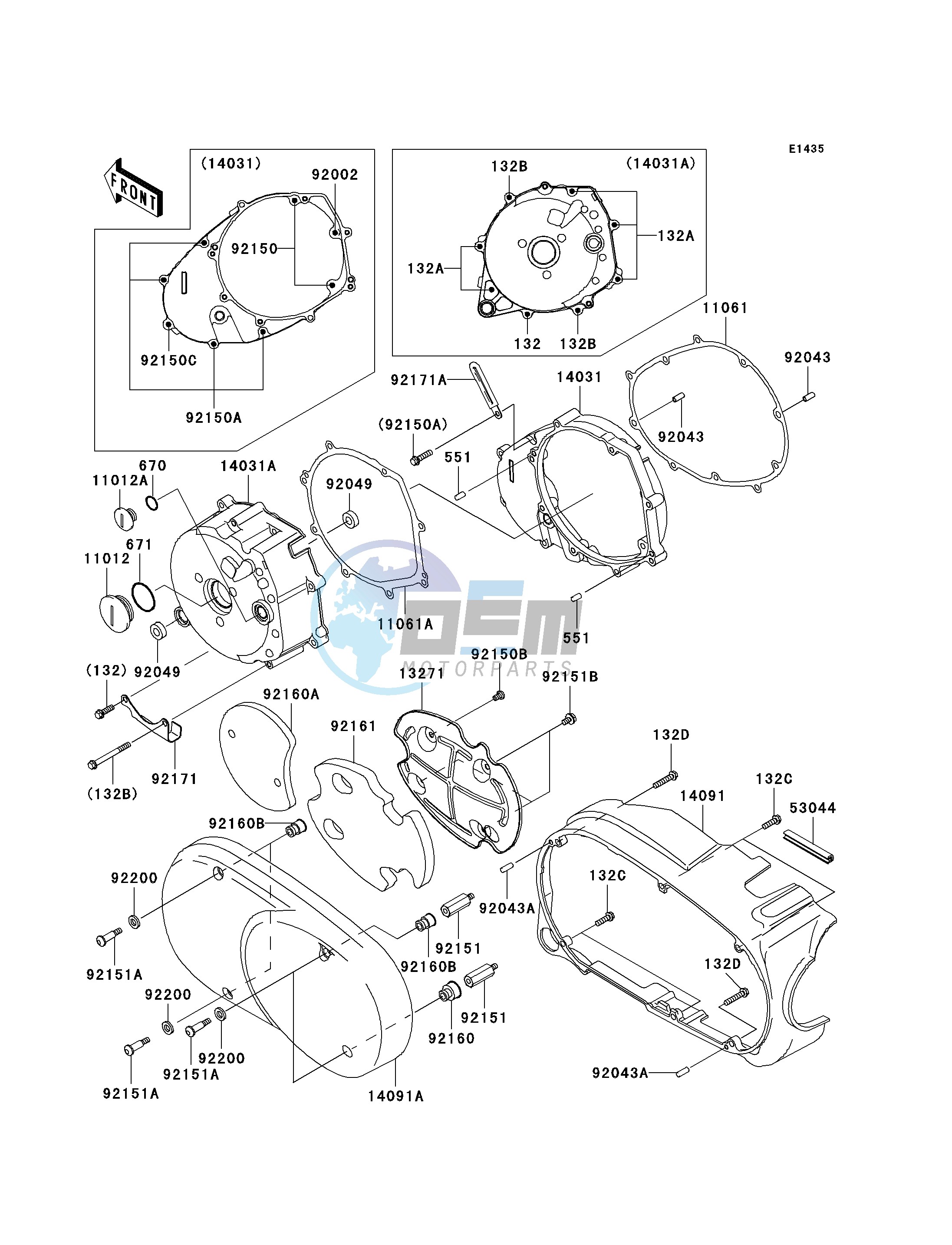 LEFT ENGINE COVER-- S- -