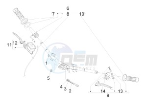 Fly 125 4t e3 (Vietnam) Vietnam drawing Handlebars - Master cilinder