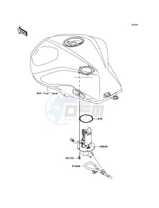 Z750R ZR750NCF UF (UK FA) XX (EU ME A(FRICA) drawing Fuel Pump