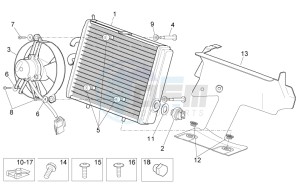 Sport City Cube 125-200 carb e3 drawing Water cooler