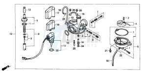 SK50M drawing CARBURETOR