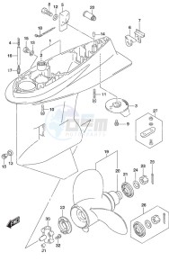 DF 50A drawing Gear Case High Thrust