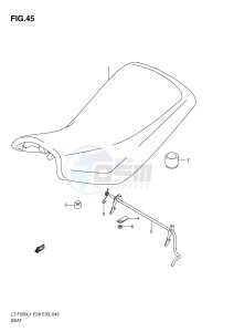 LT-F250 (E28-E33) drawing SEAT (LT-F250L1 E33)