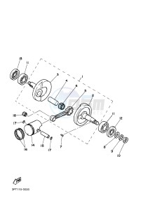 PW50 (2SAE) drawing CRANKSHAFT & PISTON