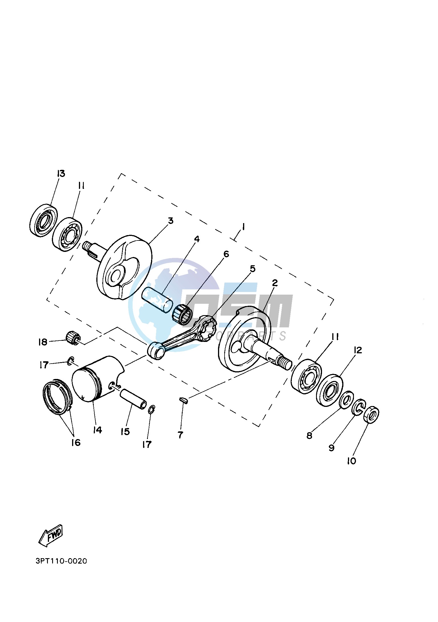 CRANKSHAFT & PISTON