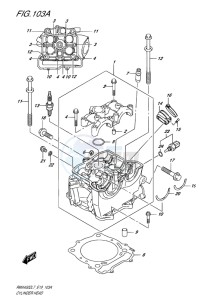 RMX450 drawing CYLINDER HEAD