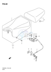 SV650S (E2) drawing SEAT (SV650SAL1 E24)