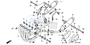 CBF1000AA Europe Direct - (ED / ABS) drawing EXHAUST MUFFLER