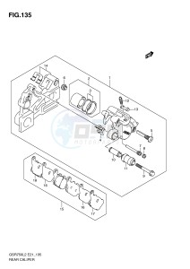 GSR750 (E21) drawing REAR CALIPER (GSR750AL2 E21)