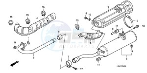 TRX420FMA Europe Direct - (ED / 2ED 4WD) drawing EXHAUST MUFFLER