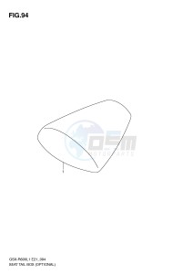 GSX-R600 (E21) drawing SEAT TAIL BOX (OPTIONAL)