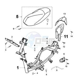 TKR WRC EU drawing FRAME AND SADDLE